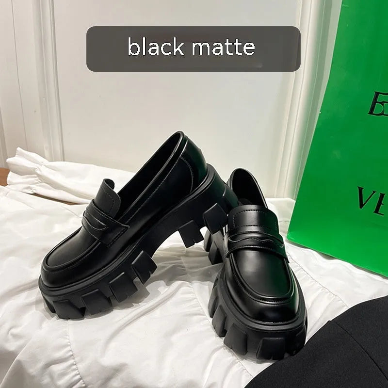 British style wide fit loafers in patent leather with a rubber sole, shown in a choice of finishes.