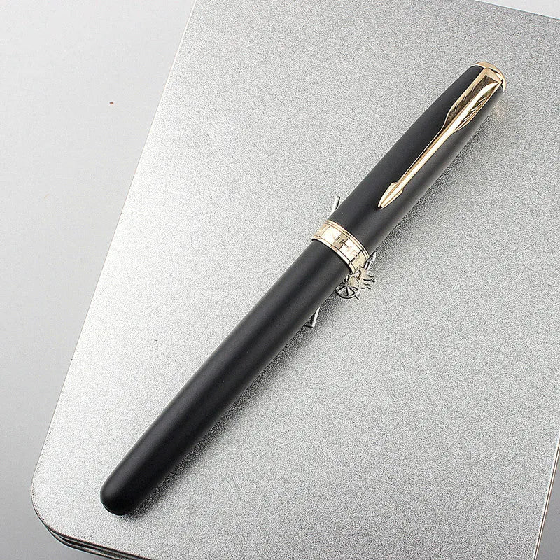 Stainless steel ballpoint pen with 0.5mm tip in multiple colour options for business and student writing