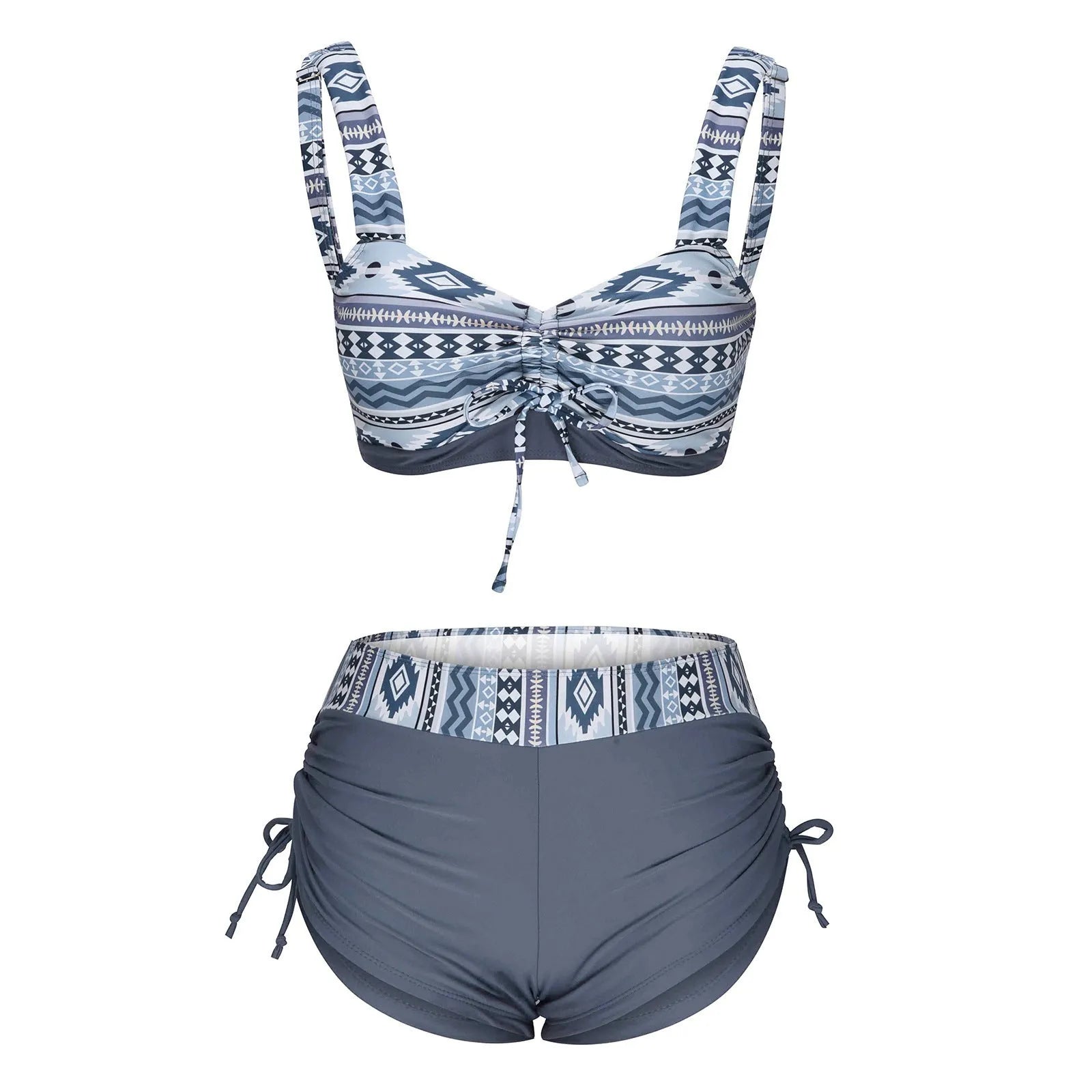 Women's bikini split swimsuit in picture colour without steel belt or chest pad