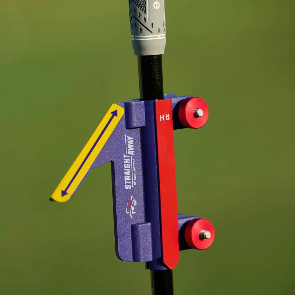 Plastic golf swing plane training simulator with choice of plain or logo-marked design