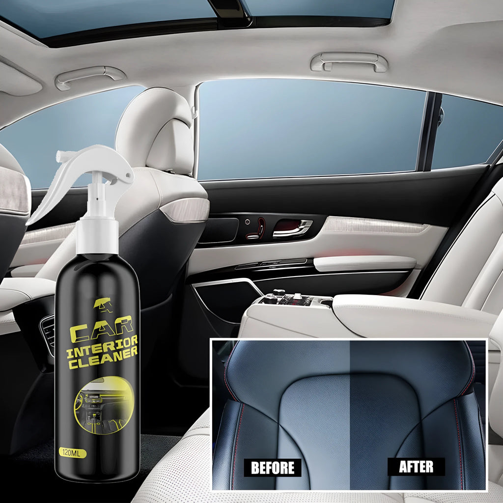 120ml car interior cleaner bottle for leather and plastic dashboard surfaces