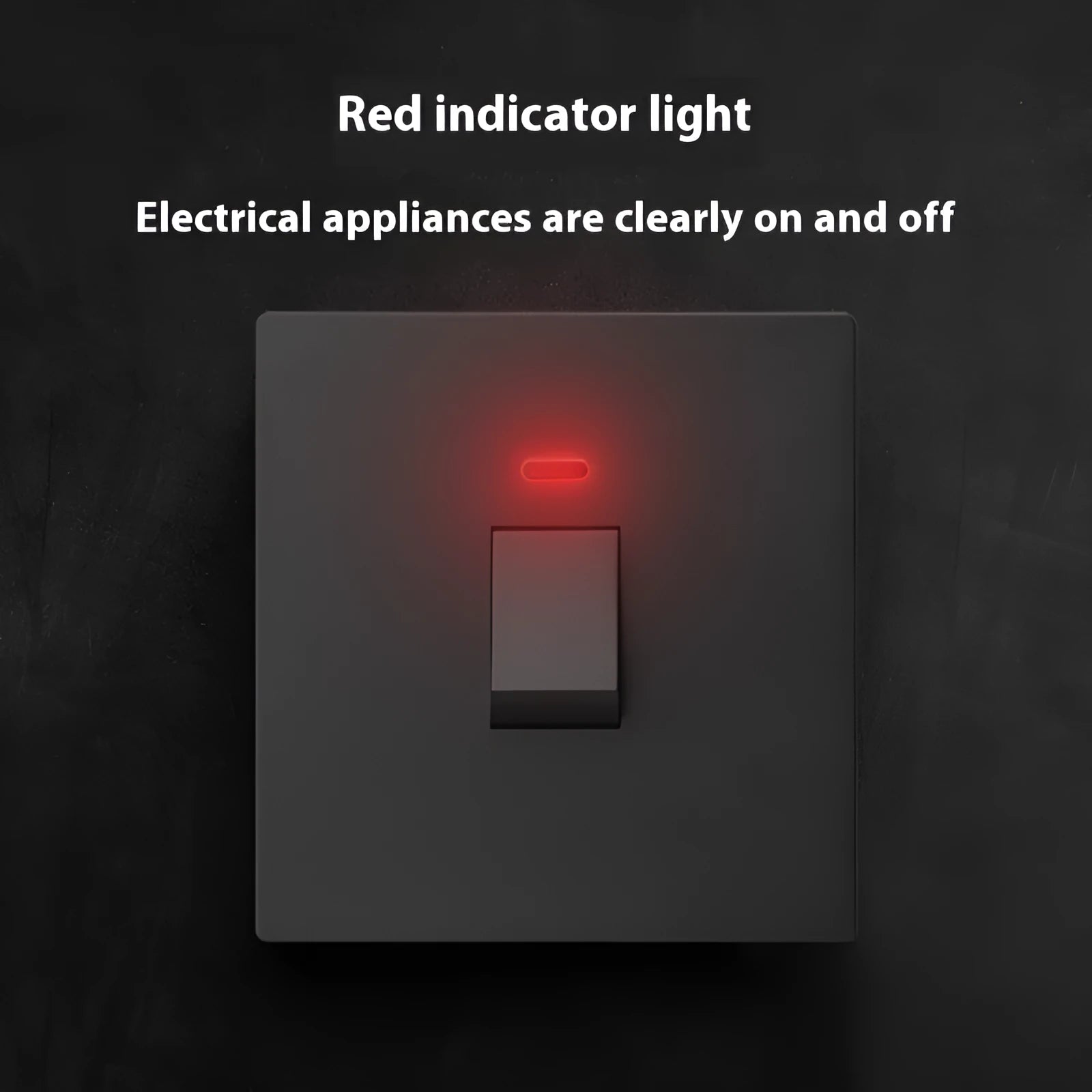Curved rack electrical switch with light indicator for water heaters and air conditioners