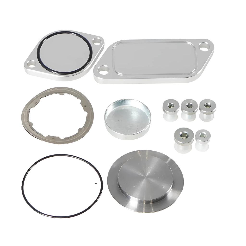 Silver aluminium alloy automotive valve cover for exhaust gas recirculation systems