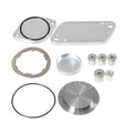 Silver aluminium alloy automotive valve cover for exhaust gas recirculation systems