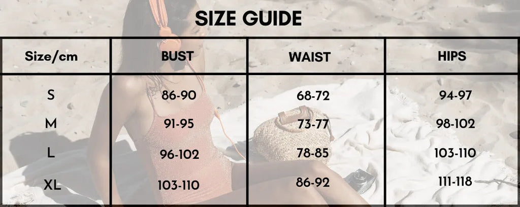 Women's dotted one-piece swimsuit with a matching wrap skirt laid flat.