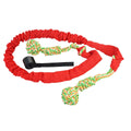 Cotton thread dog tug of war rope toy in black, grey or red colour for interactive play