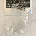 A4 and A5 transparent PP writing board with metal clip, shown in multiple colour options.