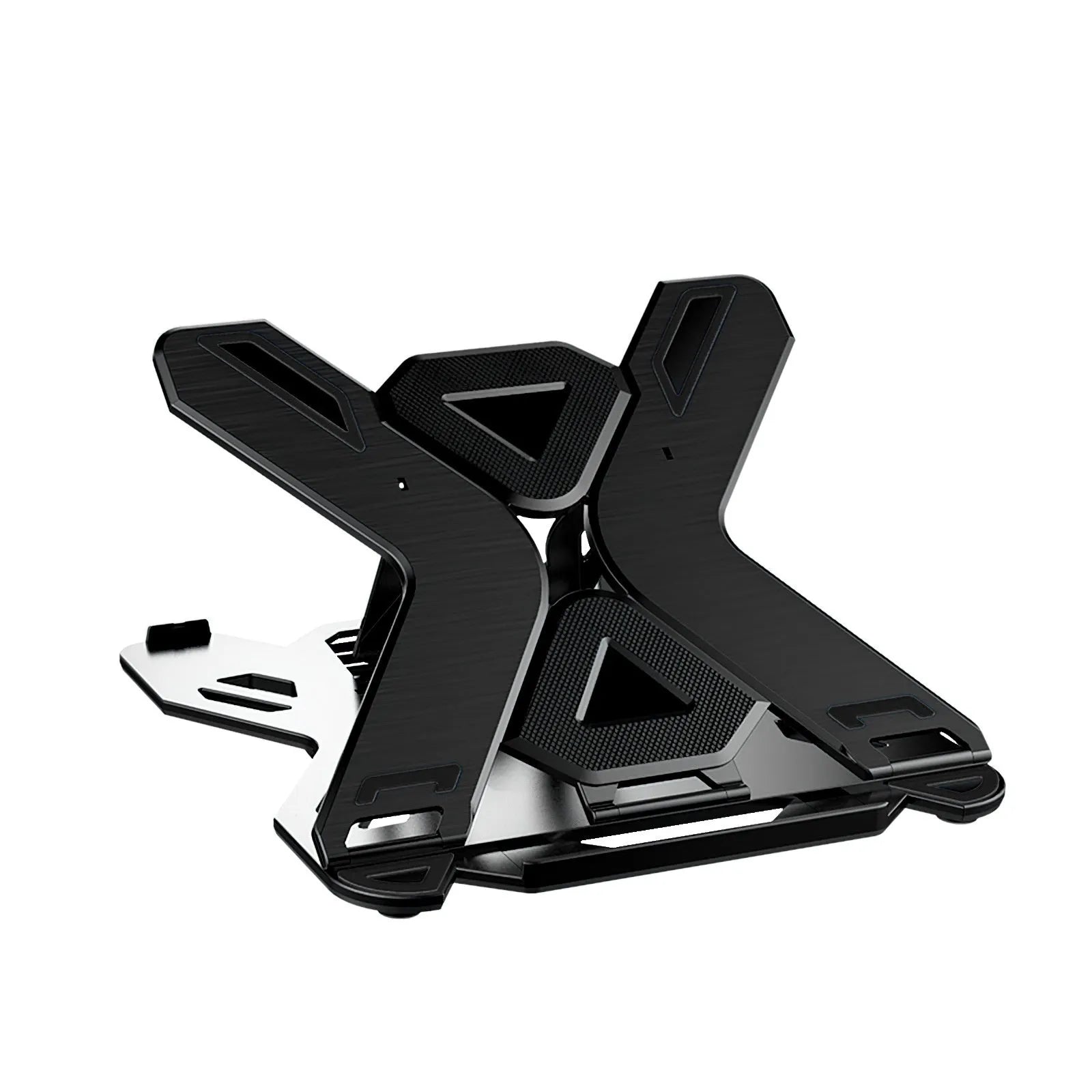ABS plastic laptop bracket in black or white with 300mm x 200mm dimensions for laptop elevation and cooling