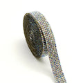 Self-adhesive water drill stick in white and AB colour with electroplated glass construction