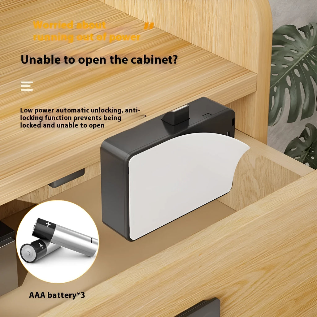 F079 punch free drawer lock with key and removable card electronics lock