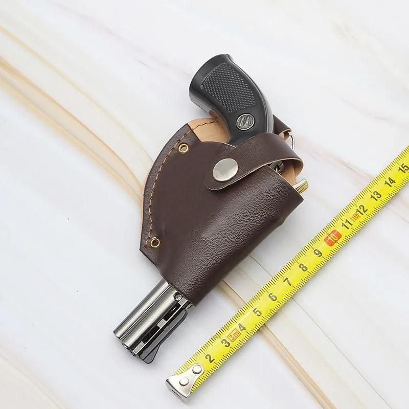 Inflatable windproof lighter with direct flame, metal body, black or gold, minimalist style
