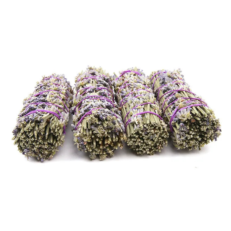 Lavender aromatherapy stick measuring 4 inches with natural dried flowers for fragrance diffusion