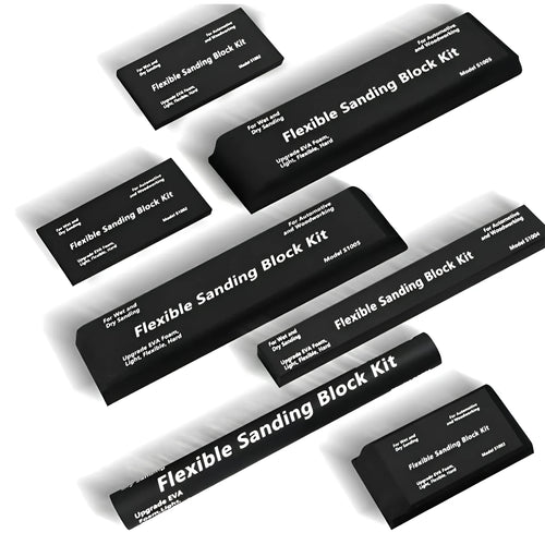 7 black EVA frosted metal blocks for engraving and marking applications