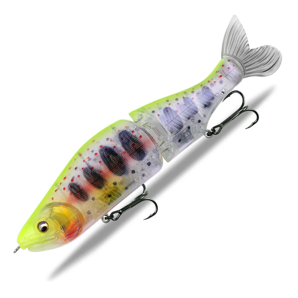 185mm plastic swimming fishing lure for bass fishing with realistic tail design