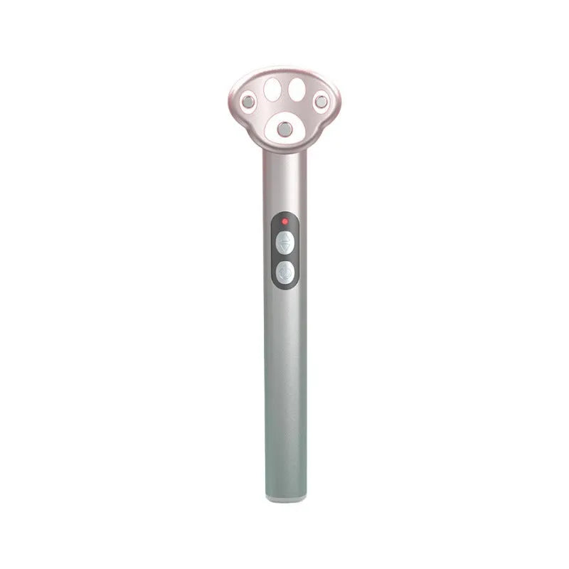 Gradient pink Cats Paw eye massager with micro-current vibration and colour light therapy