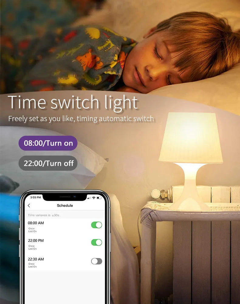 GU10 smart LED spotlight with RGBCCT colours and WiFi connectivity for voice control