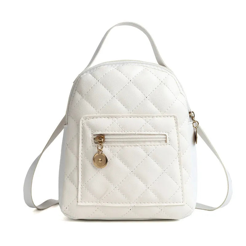 Girls' Korean style embroidered hard bookbag backpack in black, pink or white colours