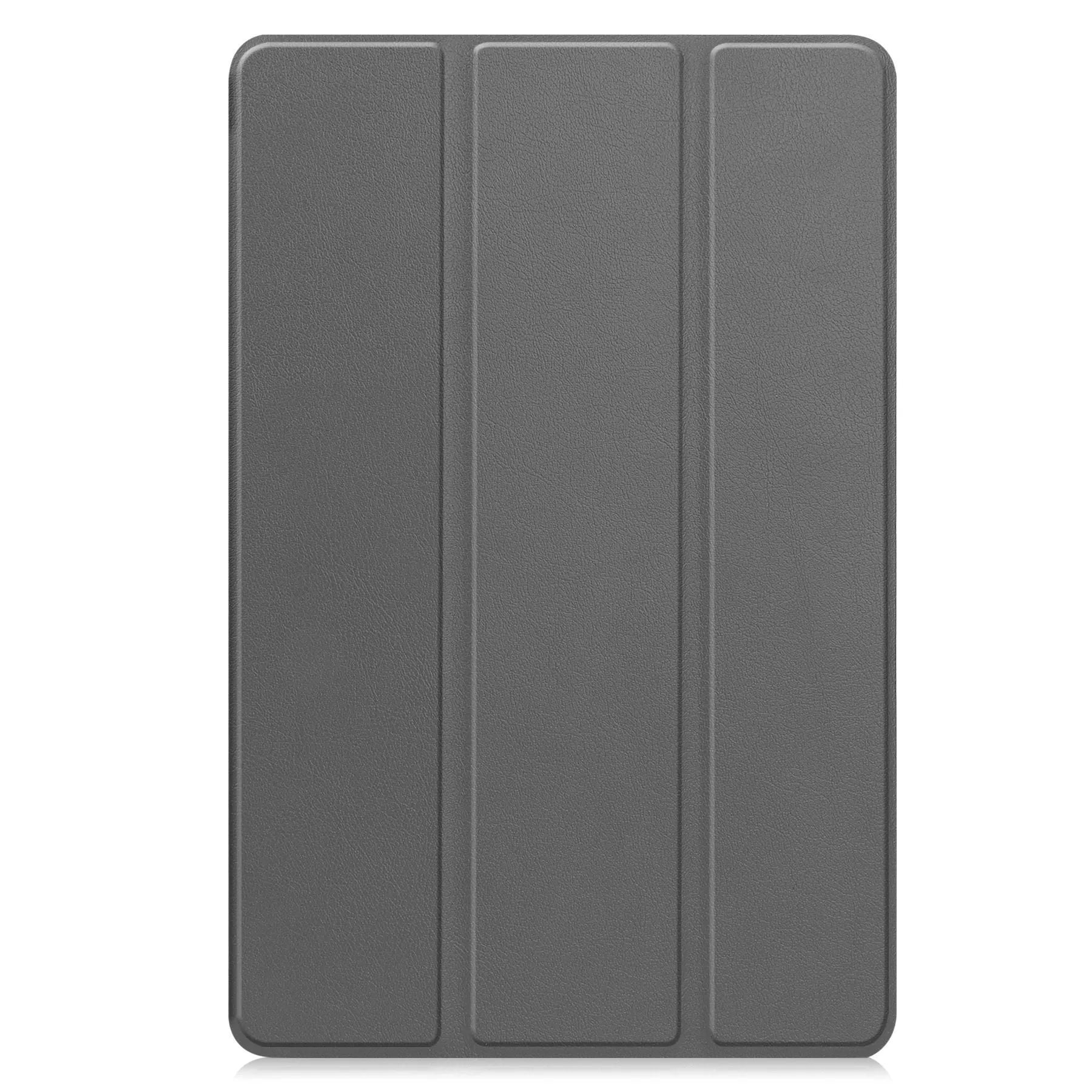 Samsung Tab S10 FE Plus 13.1-inch leather protective case in tri-fold stand position