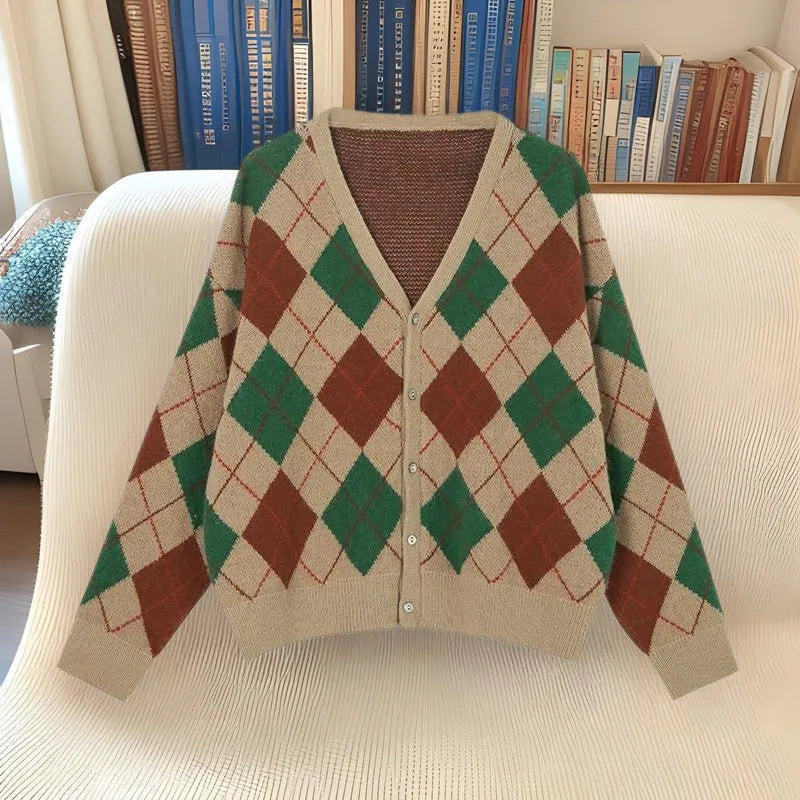 Acrylic knit casual cardigan coat in free size with macaron colour options and regular sleeves