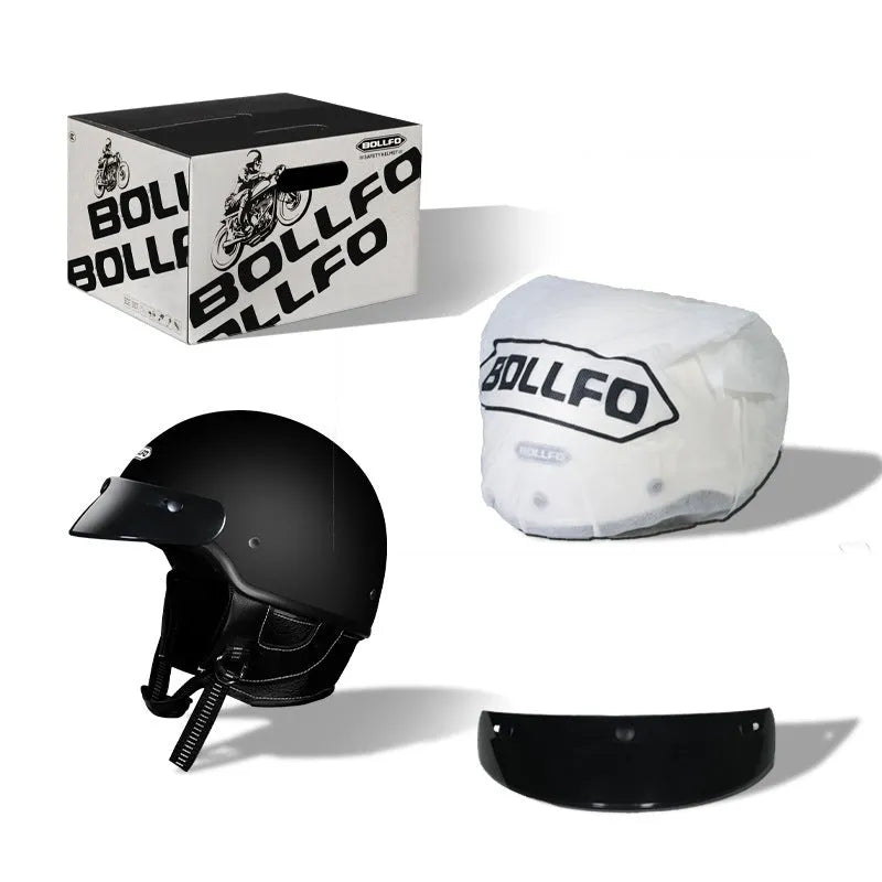 Retro style motorcycle helmet shown in cement grey colour on a solid background