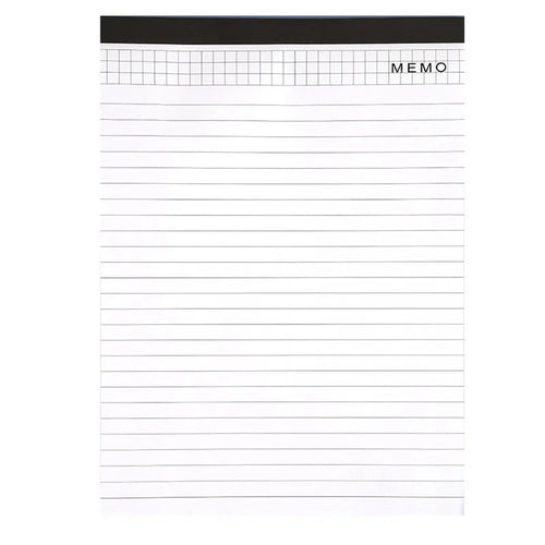 A4 tearable notebook with paper cover showing grid and blank page options