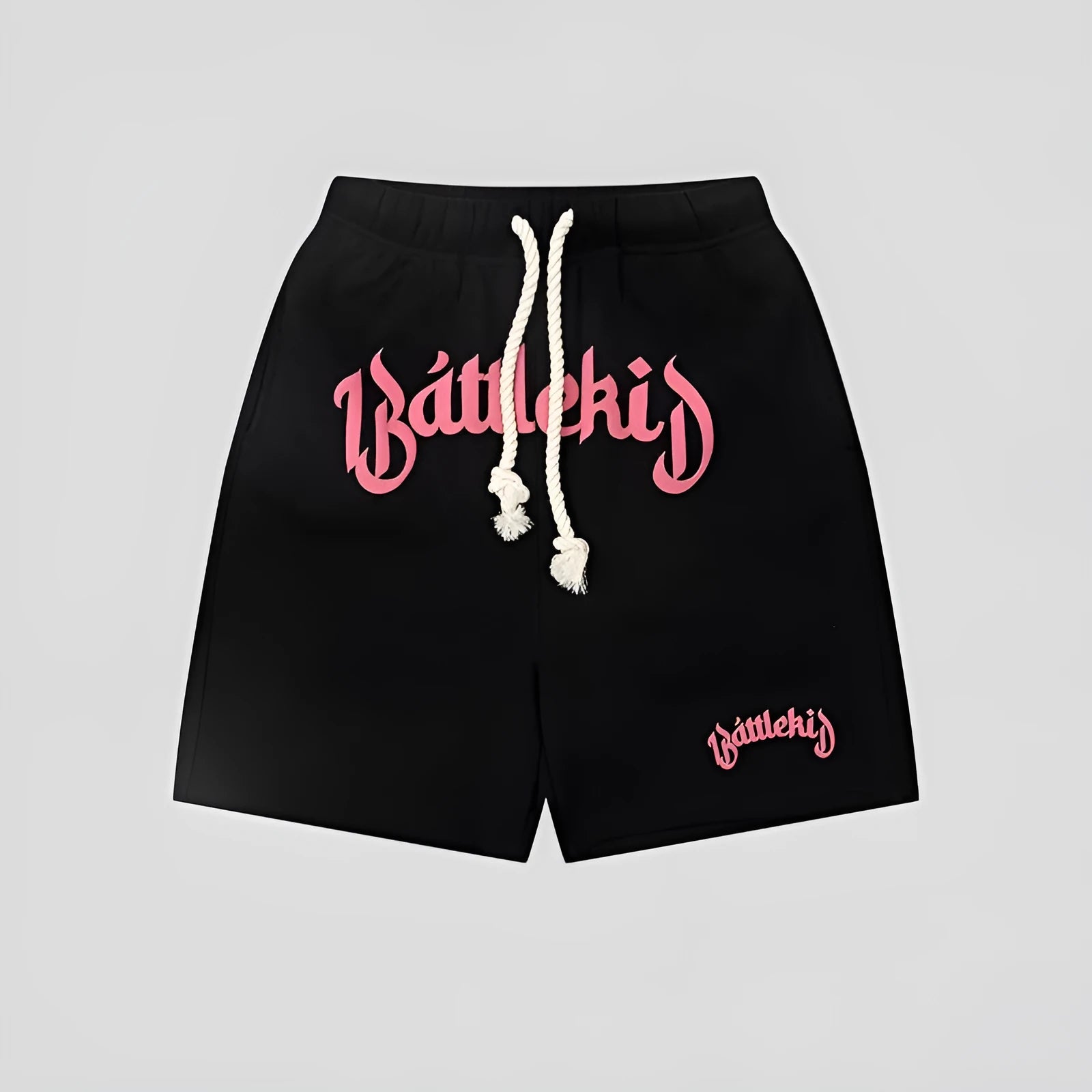 Men's loose-fit hip hop shorts in cotton blend fabric, cropped length, multiple colours