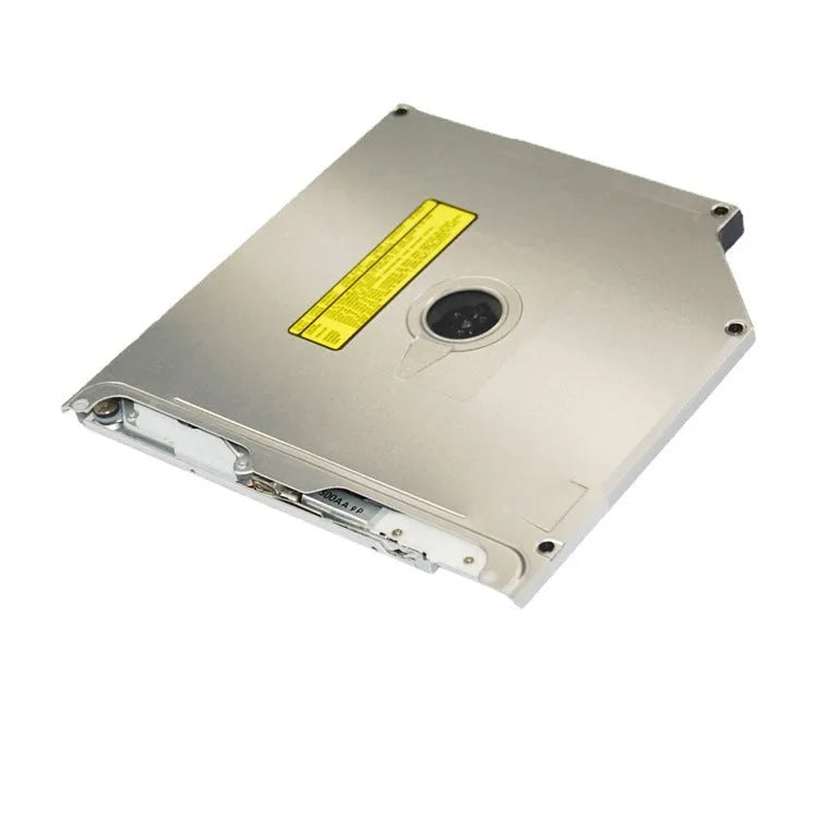 Silver MacBook Pro 13 optical disc drive replacement module with SATA connector