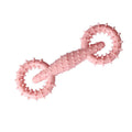Blue TPR dog chew toy ring measuring 16cm by 5.8cm for puppy teething