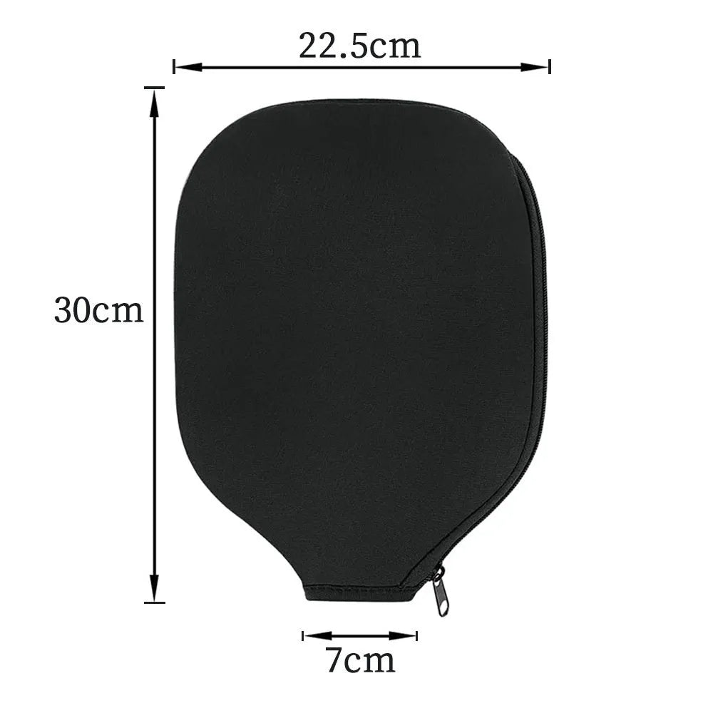 Black neoprene table tennis racket protective sleeve for equipment protection
