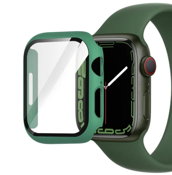 PC tempered film protective case for Apple Watch in various colours and sizes