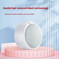 Nano glass epilator and foot grinder 2-in-1 device in plastic construction for body hair removal and foot care.