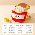Cartoon hamburger design pet vest leash with adjustable straps and backpack feature