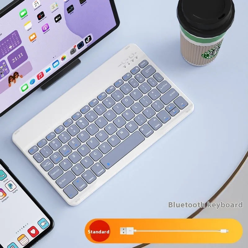Bluetooth wireless keyboard for tablet PC in multiple colour options with USB charging cable