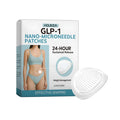 Four 20mm diameter nano-microneedle patches for facial skincare with acetyl hexapeptide-8