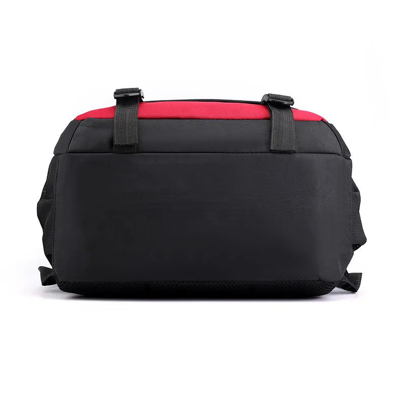 High school student backpack in nylon with air cushion straps and waterproof function
