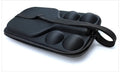 Black waterproof EVA pickleball racket storage case with shoulder straps showing 45x25x8 cm dimensions