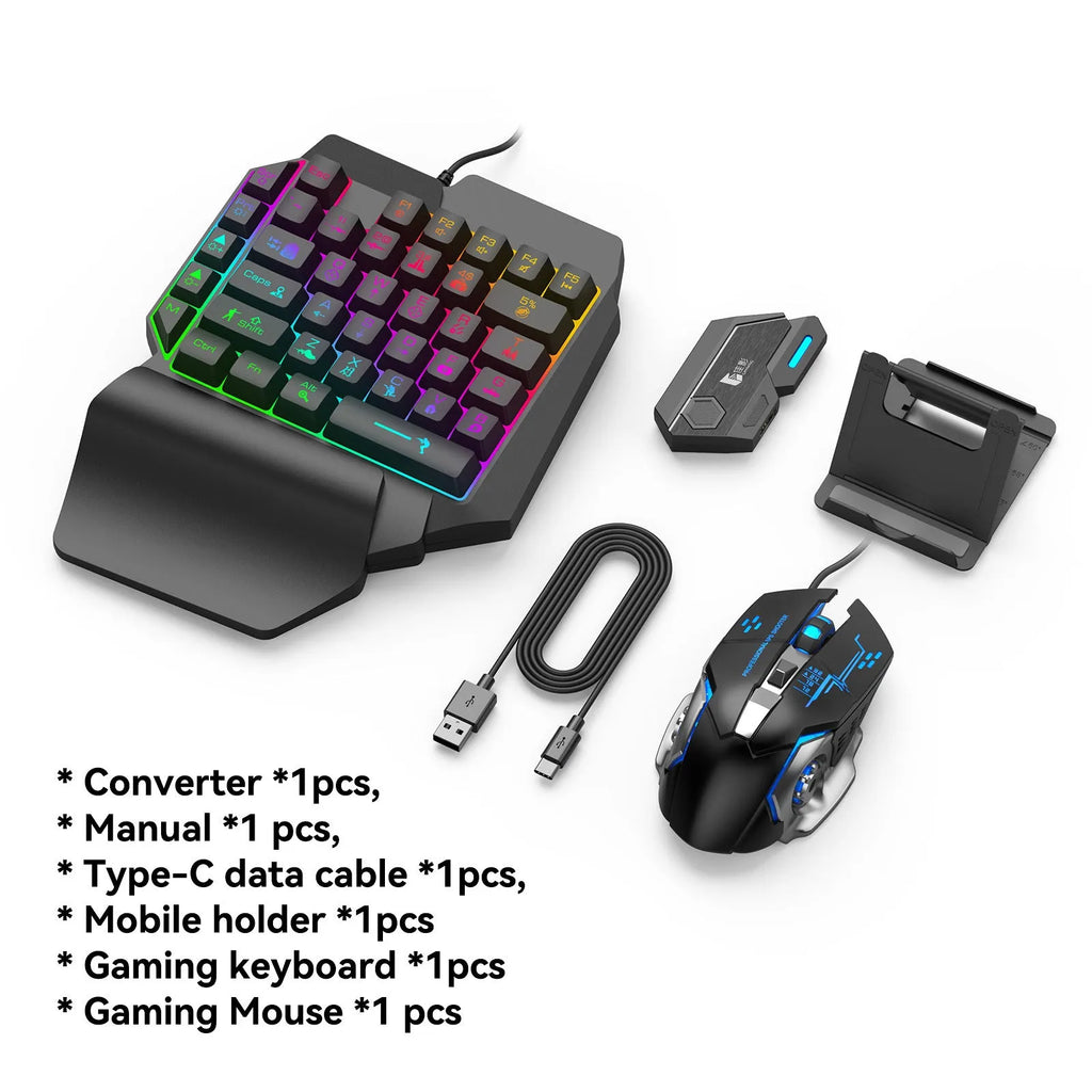Game controller converter with USB port for mobile gaming compatibility