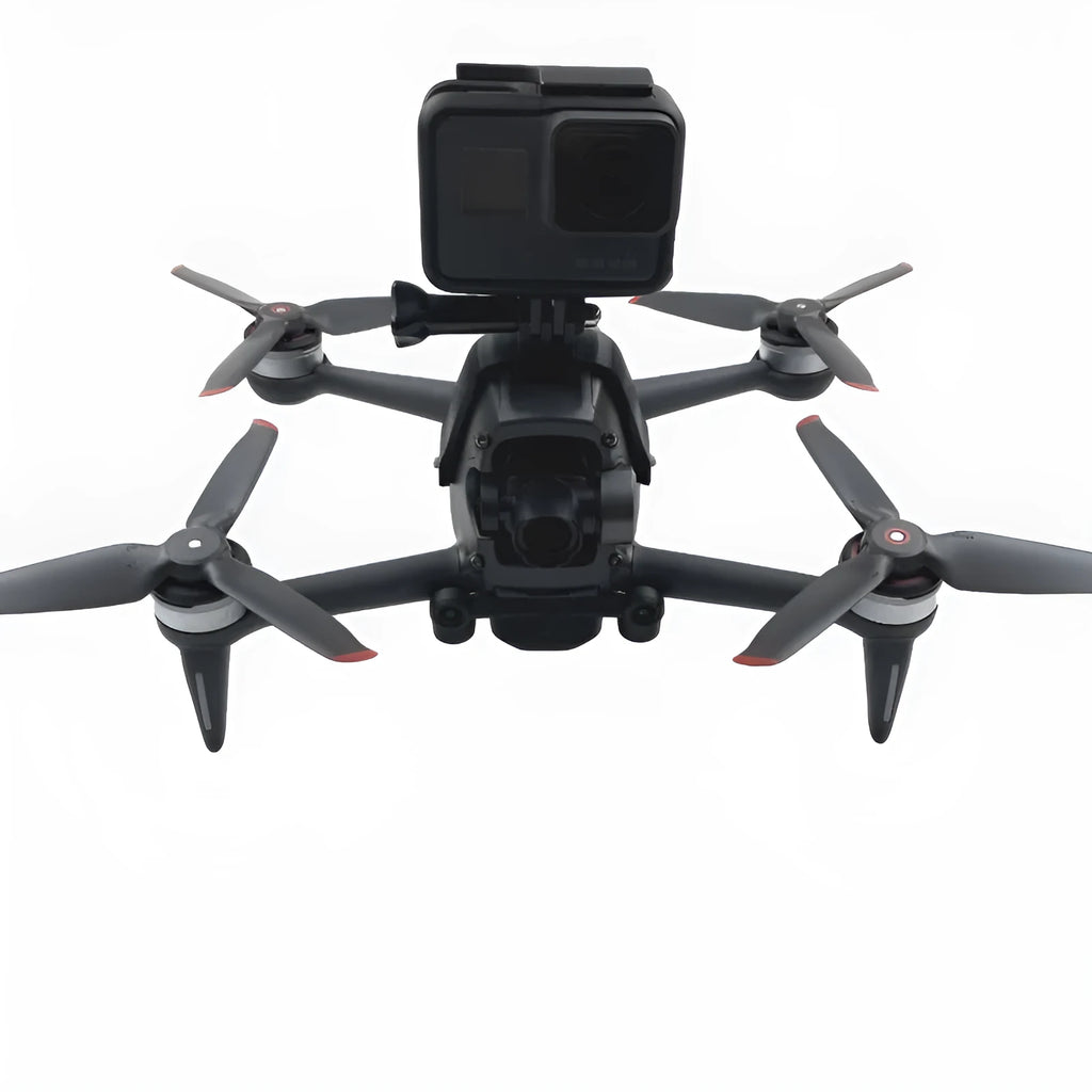 3D-printed GoPro expansion bracket for FPV drone panoramic camera mounting