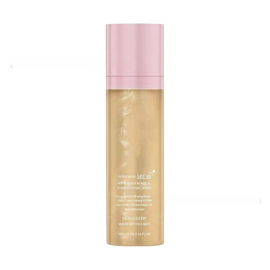 75ml makeup moisturising and nourishing spray bottle in hand.