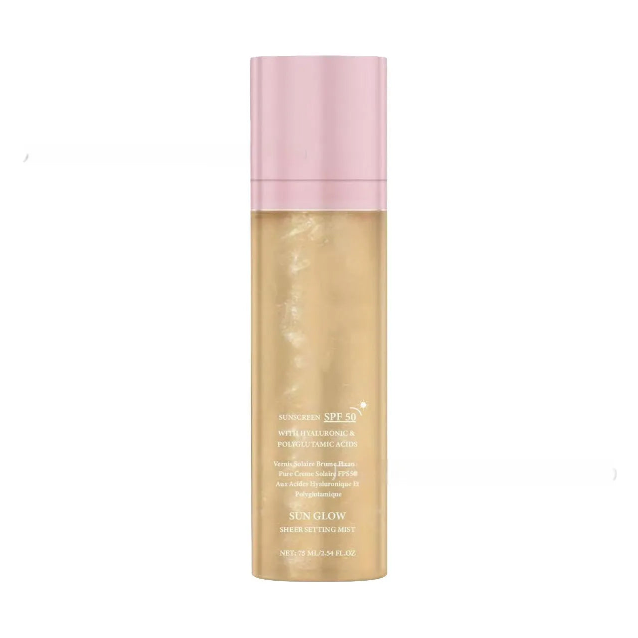 75ml makeup moisturising and nourishing spray bottle in hand.