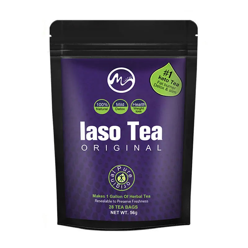 Single bag of instant sugar-free slimming tea for cold infusion.