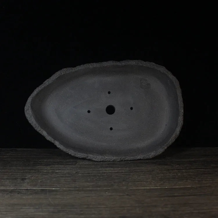 Handmade purple clay flower pot with unique shape in various size and colour options