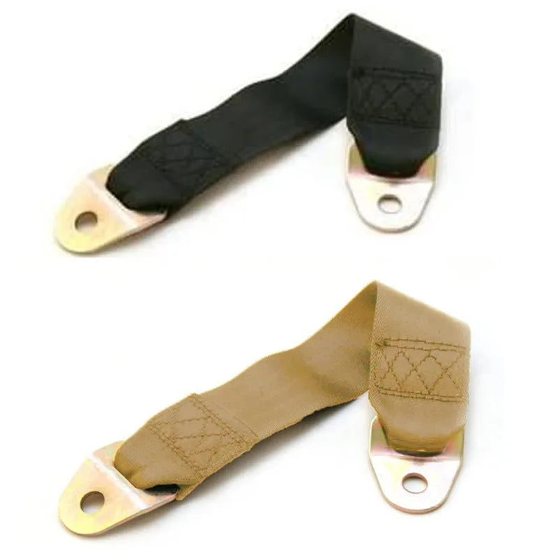 Polyester door latch and stop belt with fixing hardware included