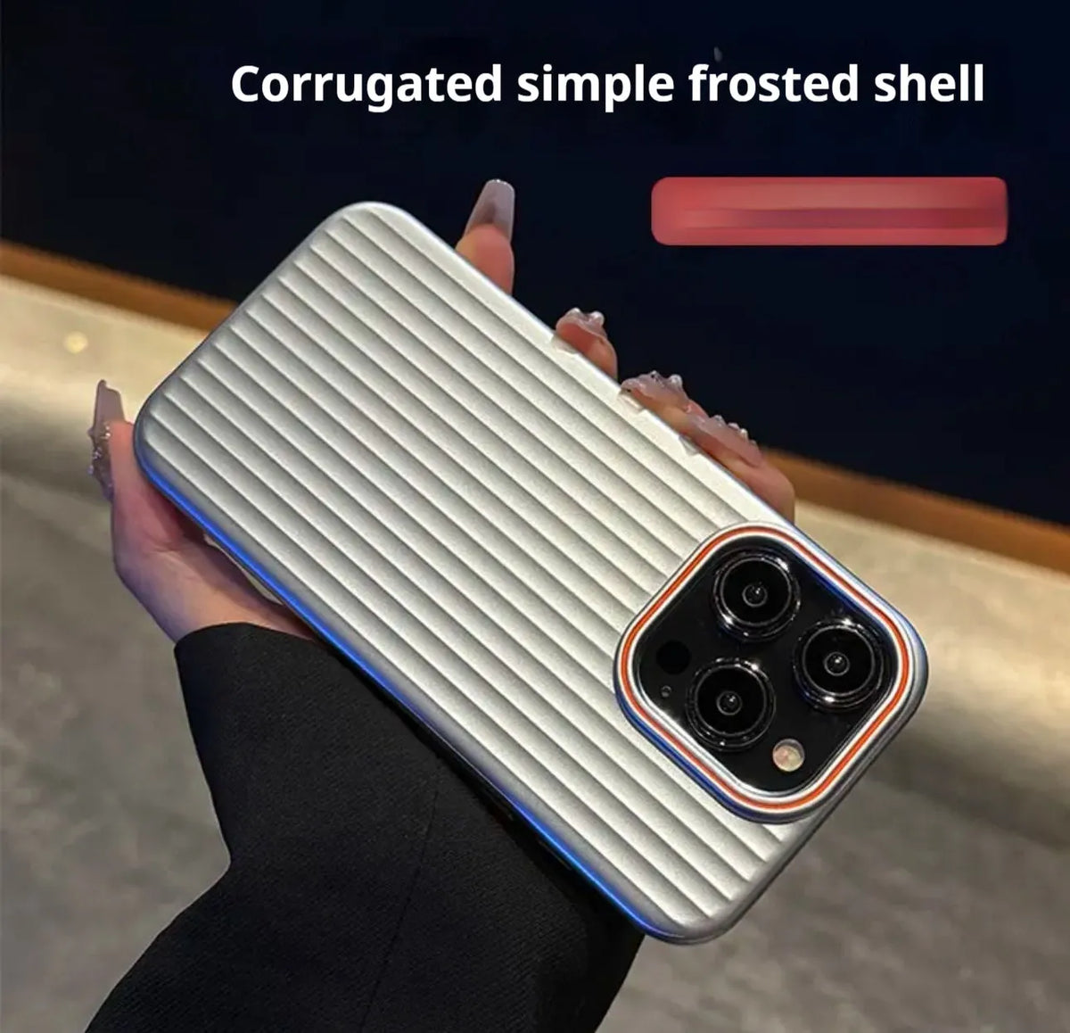 Anti-drop frosted PC half-pack phone case for iPhone in black, dark purple, gray, or silver.