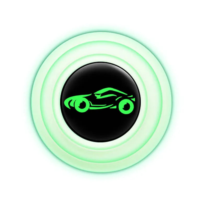 Silicone car door shock pads in 20mm size showing black and luminous design options