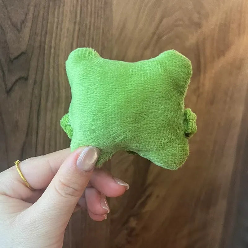 Plush wrist protector mouse pad mini pillow in blue, green, or pink for keyboard typing support