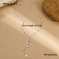 Women's geometric fritillary design bracelet and necklace set with 18K gold plating on stainless steel