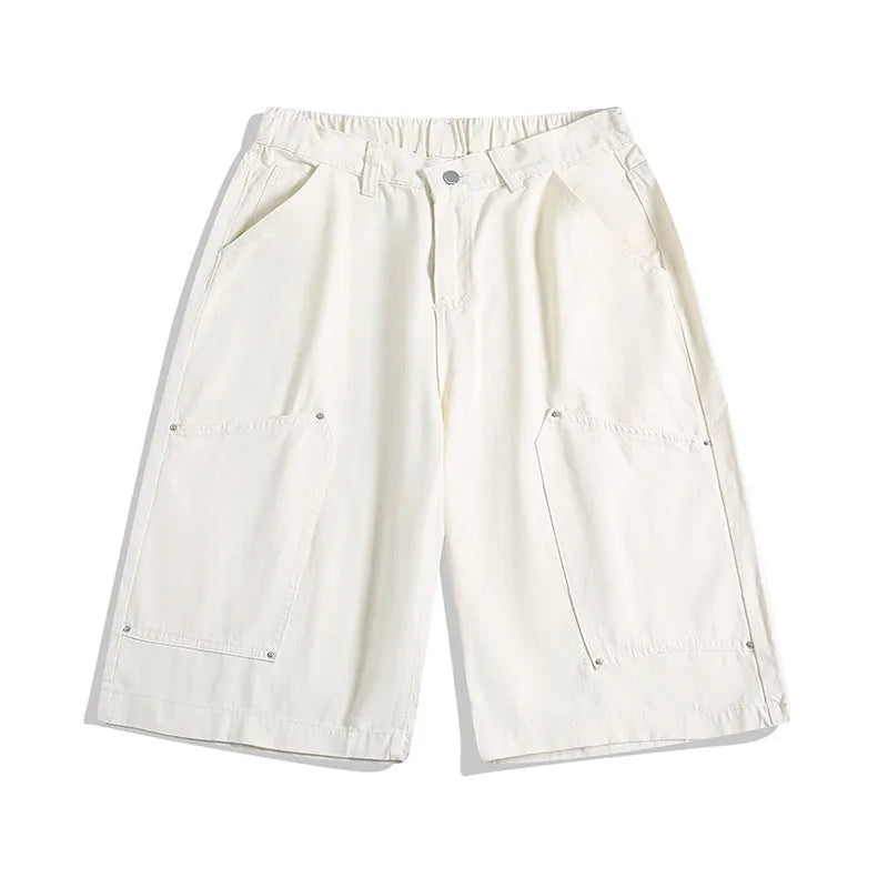 Casual wide-leg cropped workwear pants in micro-elastic fabric available in three colours