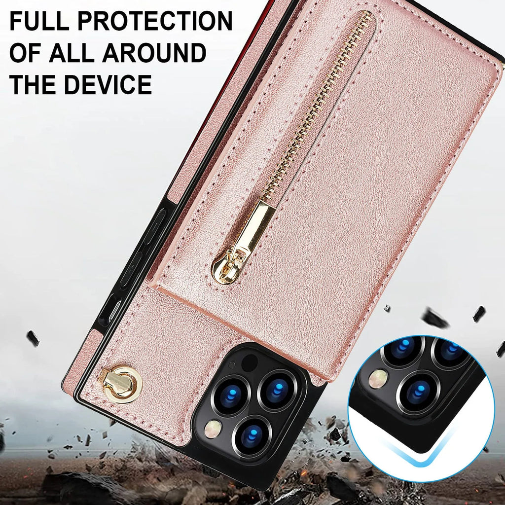TPU and leather mobile phone case in solid colours for Samsung Galaxy and Apple iPhone models