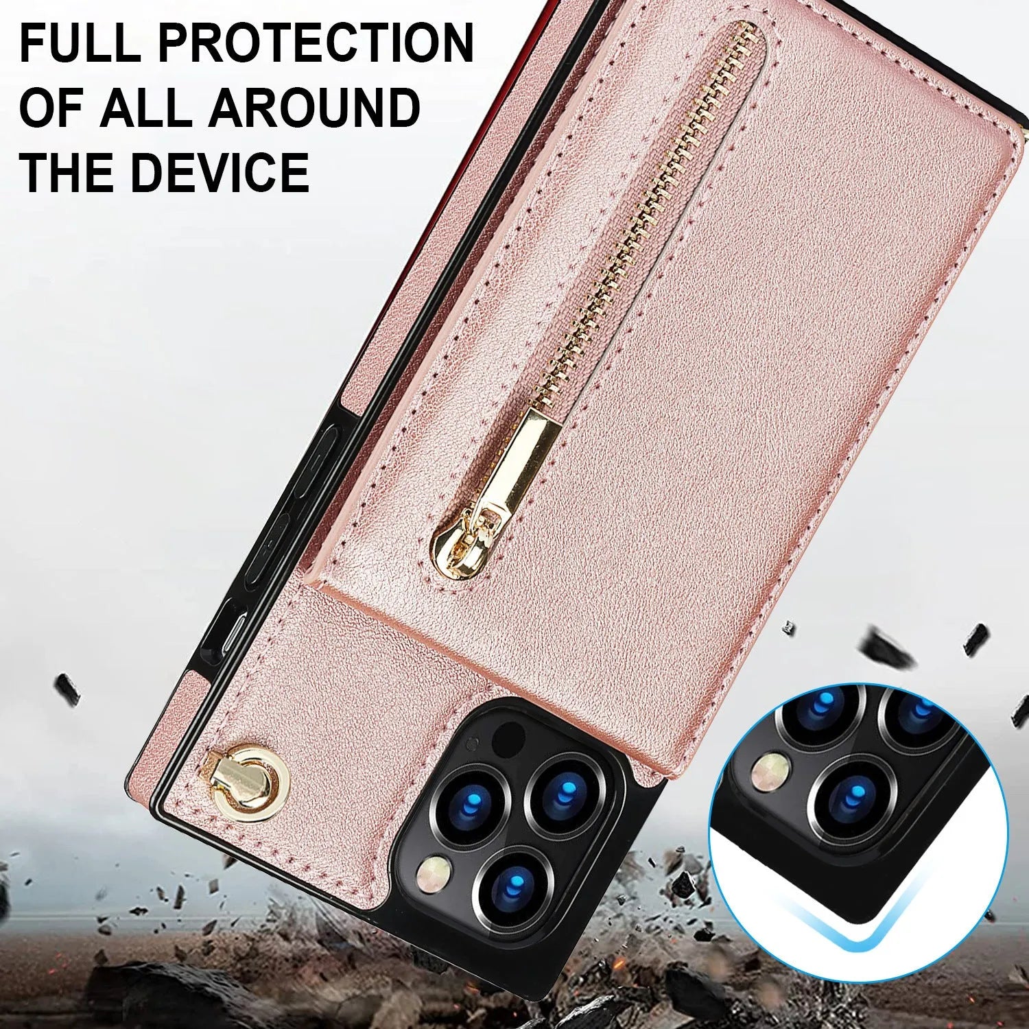TPU and leather mobile phone case in solid colours for Samsung Galaxy and Apple iPhone models